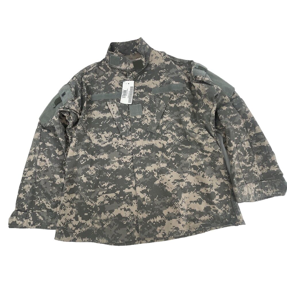 Army Combat Uniform Coat Large Regular Digital Camo Ripstop ACU Wellstone NEW